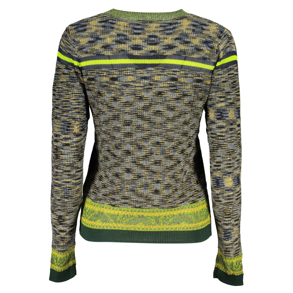 Desigual Grüner Baumwollpullover