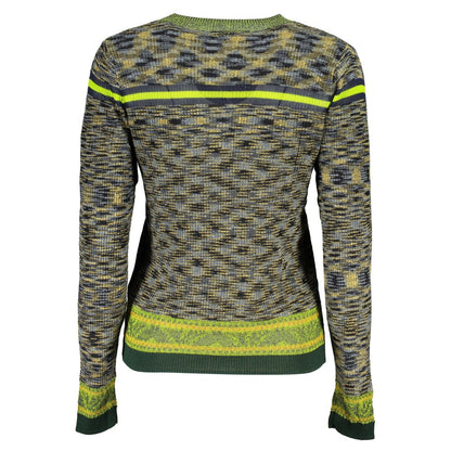 Desigual Grüner Baumwollpullover
