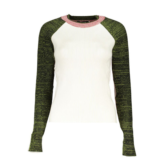 Desigual Weißer Polyesterpullover