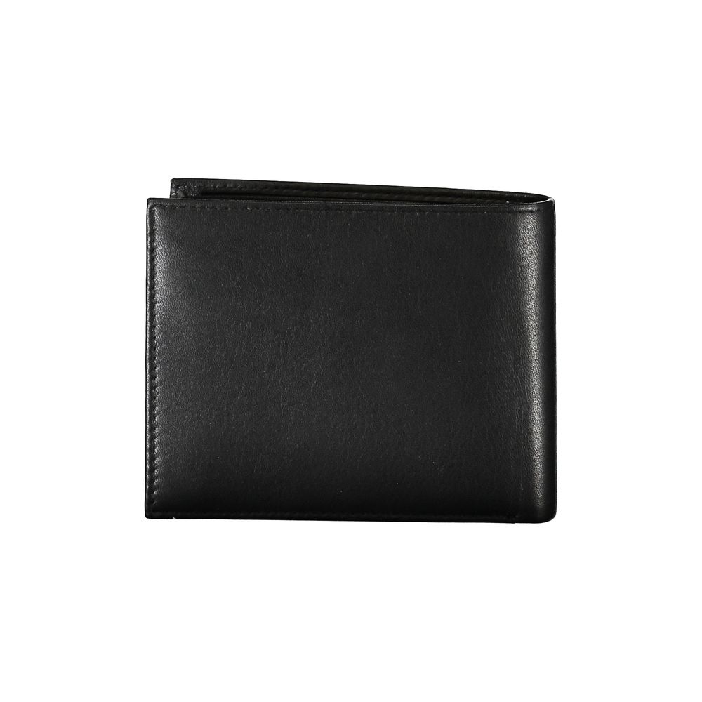 Guess Jeans – Schwarze Lederbrieftasche