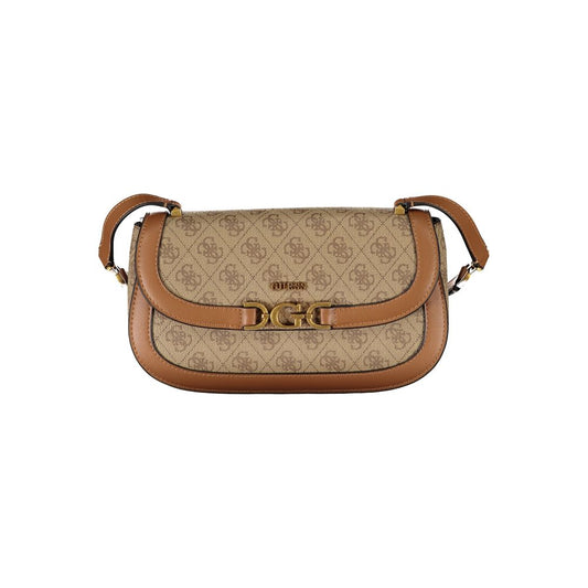 Guess Jeans Beige Polyethylen Handtasche