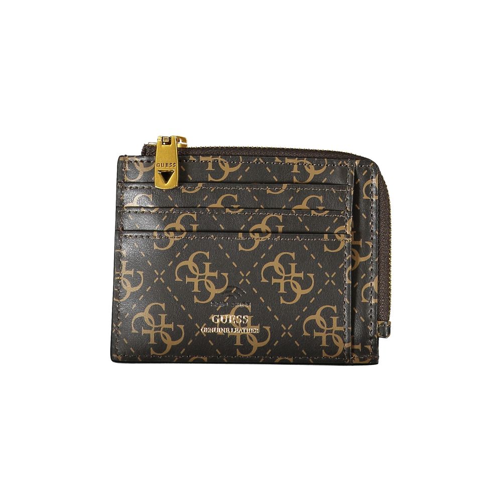 Guess Jeans – Braune Lederbrieftasche