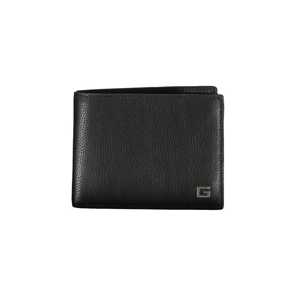 Guess Jeans – Schwarze Lederbrieftasche