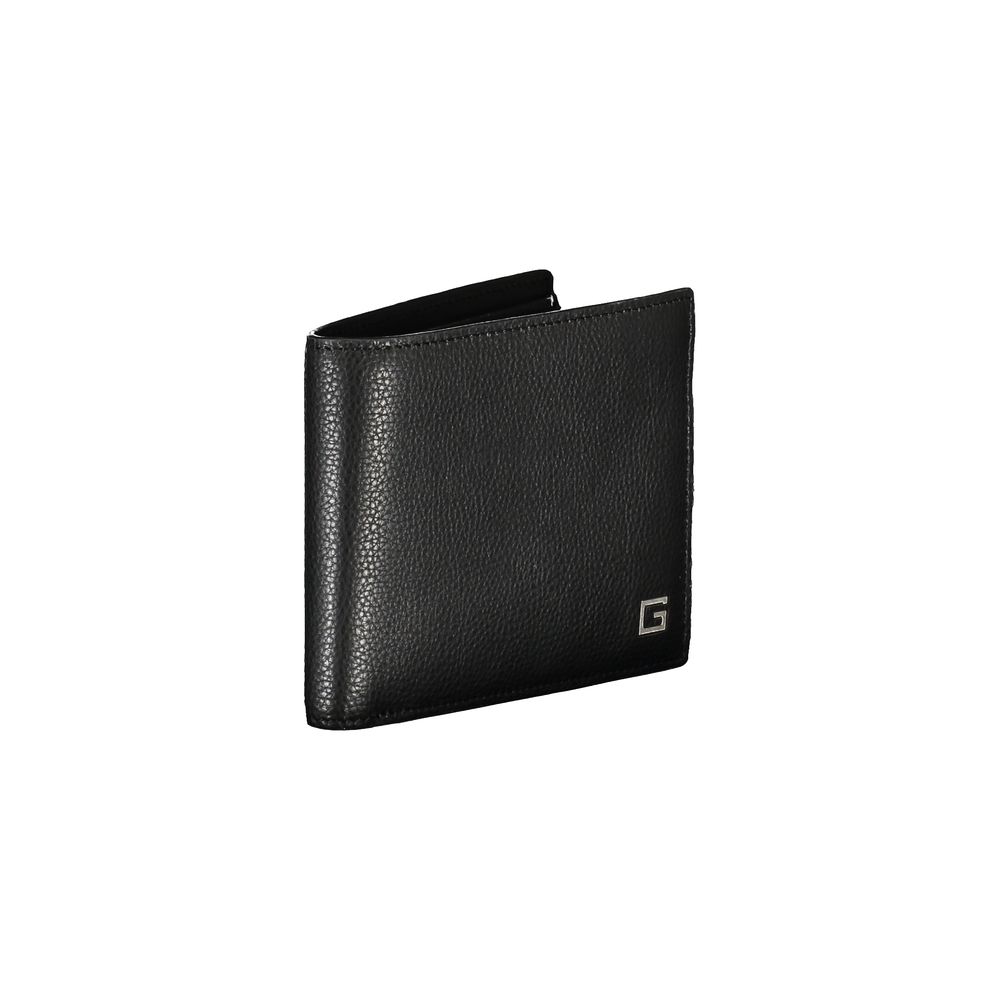 Guess Jeans – Schwarze Lederbrieftasche