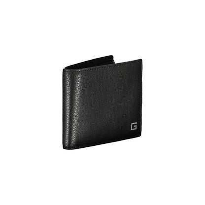 Guess Jeans – Schwarze Lederbrieftasche