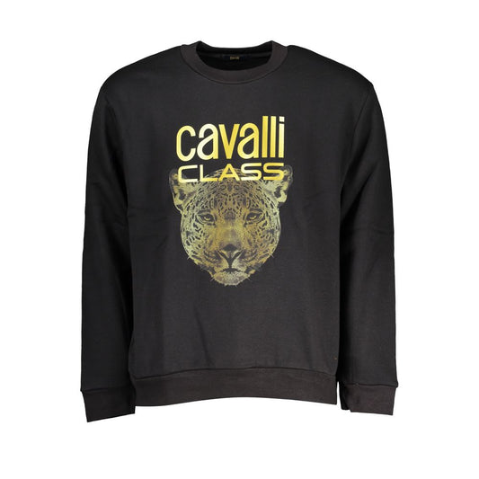 Cavalli Class Schwarzer Baumwollpullover