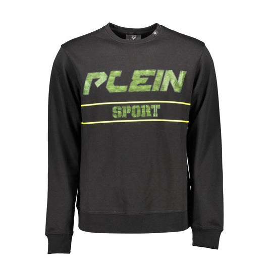 Schwarzer Baumwollpullover von Plein Sport