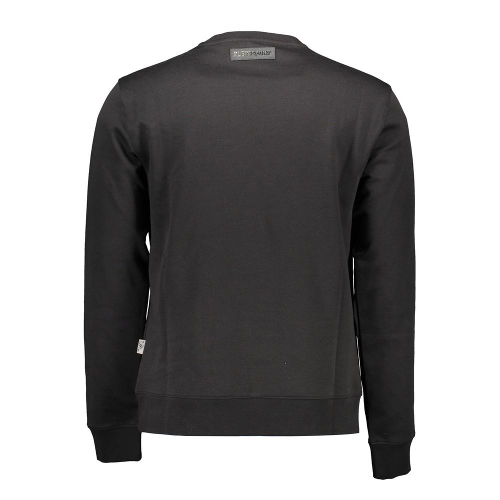 Schwarzer Baumwollpullover von Plein Sport