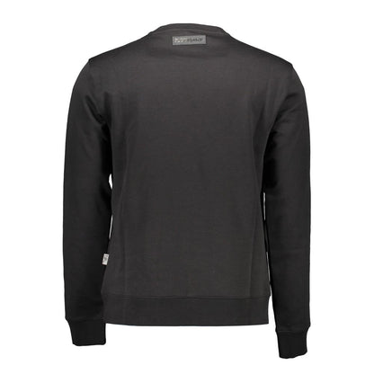 Schwarzer Baumwollpullover von Plein Sport