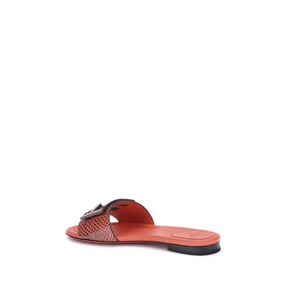 Fendi Sandalen mit Python-Print
