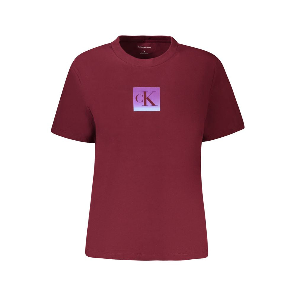 Calvin Klein – Rote Baumwolloberteile und T-Shirts