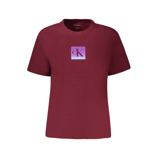 Calvin Klein – Rote Baumwolloberteile und T-Shirts
