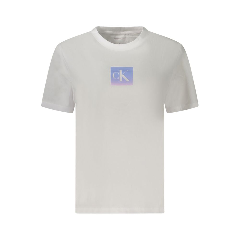 Calvin Klein – Weiße Baumwolloberteile und T-Shirts