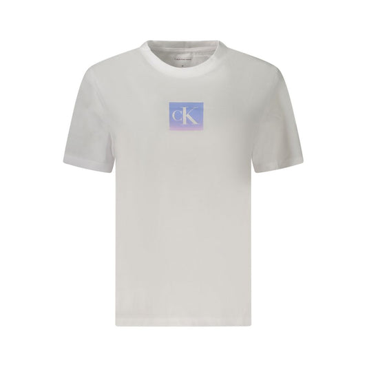 Calvin Klein – Weiße Baumwolloberteile und T-Shirts