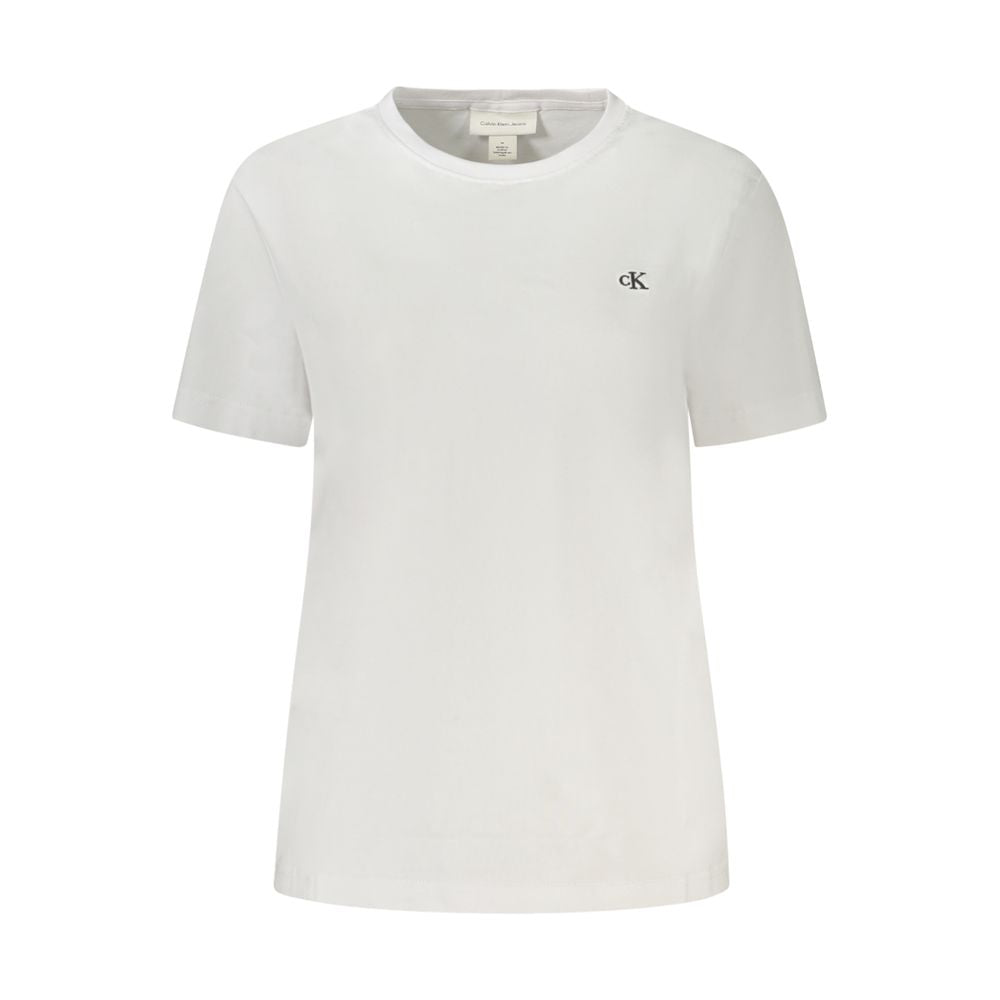 Calvin Klein – Weiße Baumwolloberteile und T-Shirts