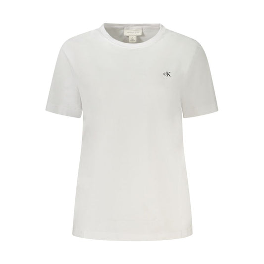 Calvin Klein – Weiße Baumwolloberteile und T-Shirts