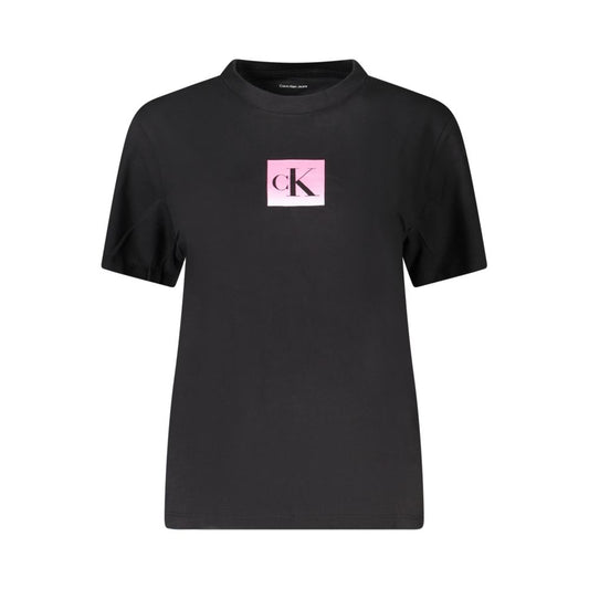 Calvin Klein – Schwarze Baumwolloberteile und T-Shirts