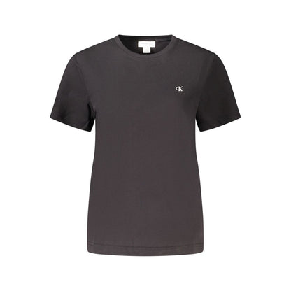 Calvin Klein – Schwarze Baumwolloberteile und T-Shirts