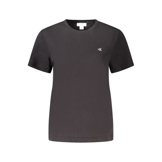Calvin Klein – Schwarze Baumwolloberteile und T-Shirts
