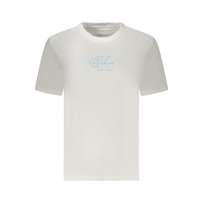 Calvin Klein – Weiße Baumwolloberteile und T-Shirts