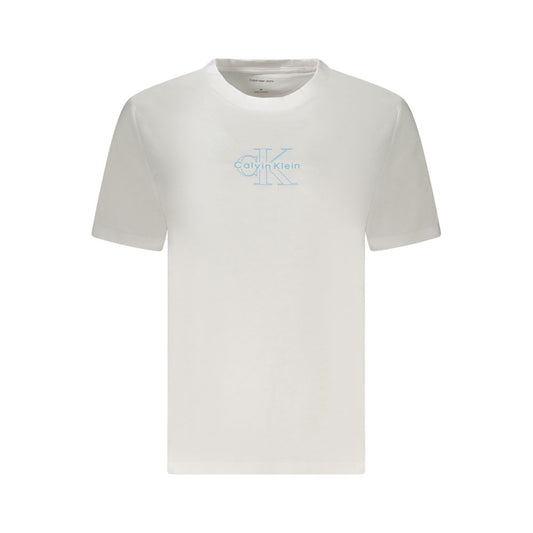 Calvin Klein – Weiße Baumwolloberteile und T-Shirts