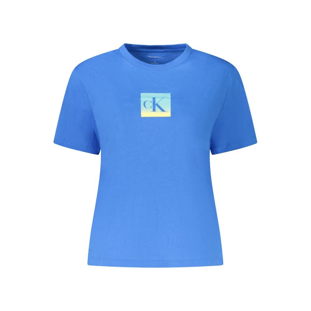 Calvin Klein – Blaue Baumwolloberteile und T-Shirts