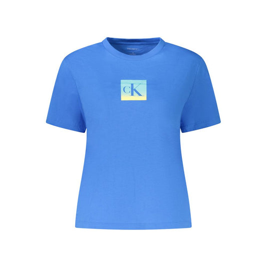 Calvin Klein – Blaue Baumwolloberteile und T-Shirts