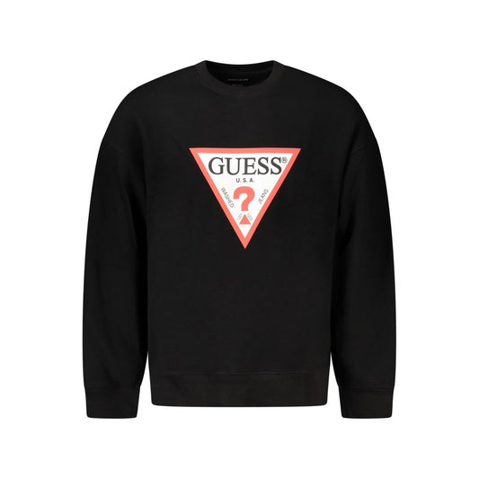 Guess Jeans – Schwarzer Baumwollpullover