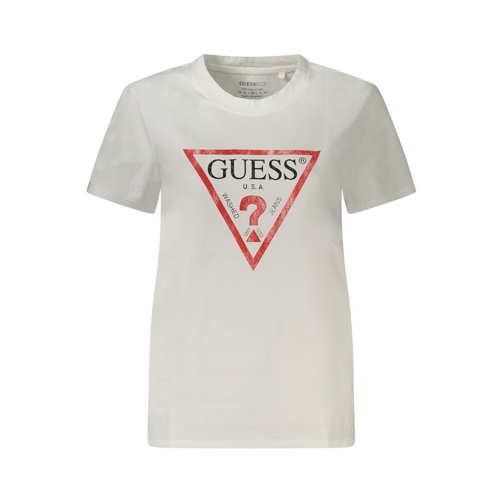 Guess Jeans – Weiße Baumwolloberteile und T-Shirts