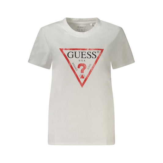 Guess Jeans – Weiße Baumwolloberteile und T-Shirts