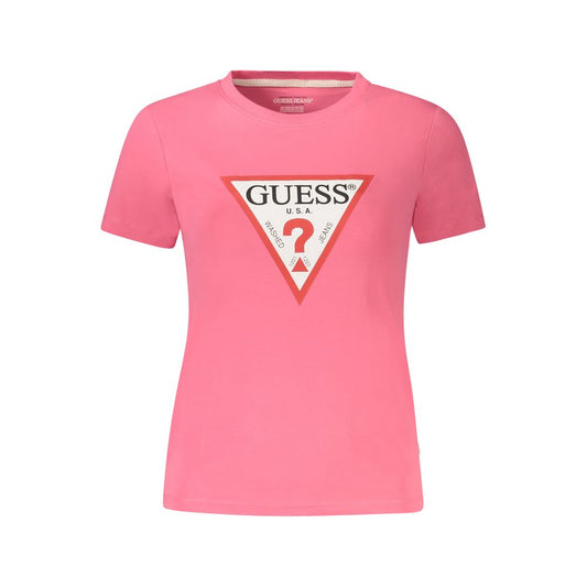 Guess Jeans Rosa Baumwolloberteile und T-Shirts