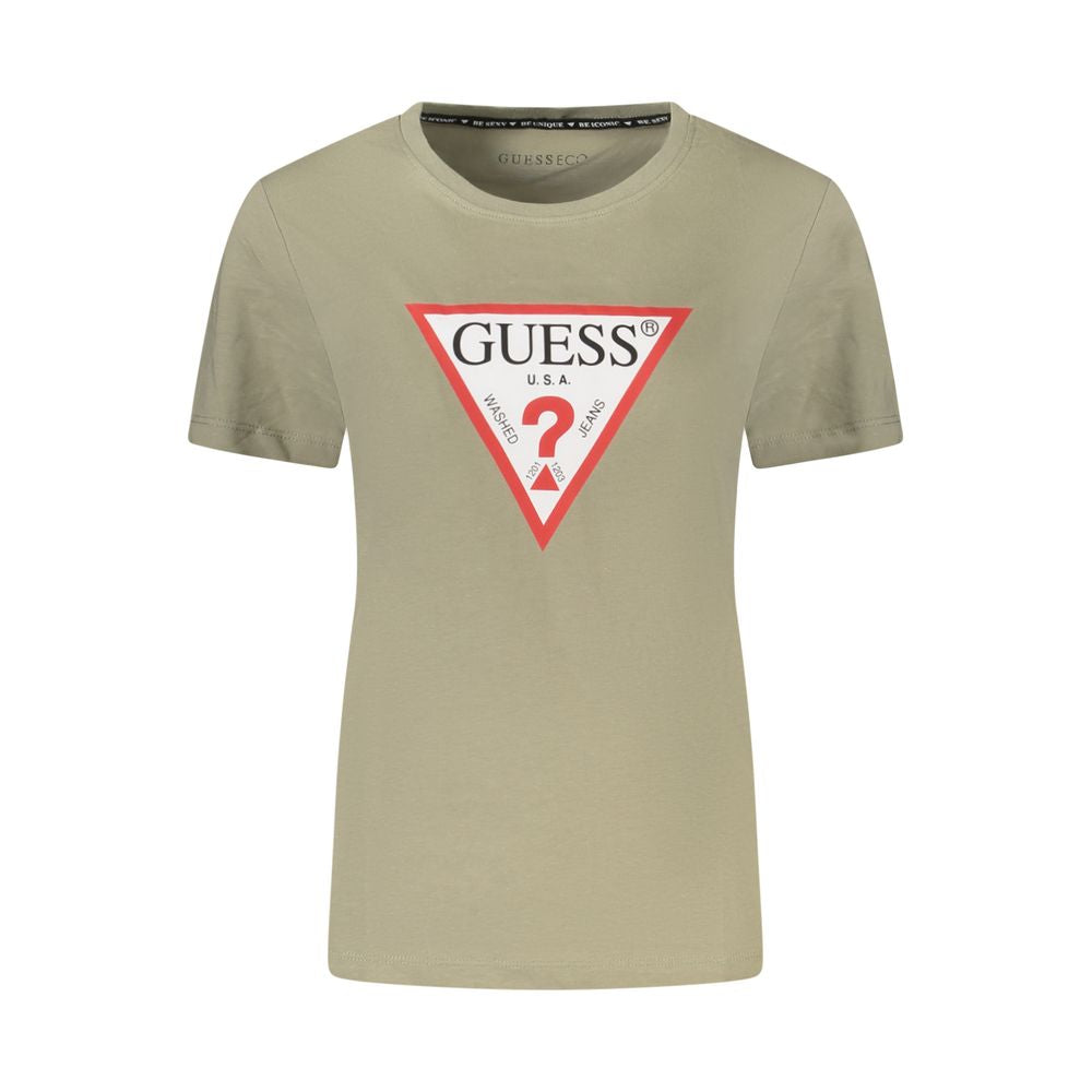 Guess Jeans Grüne Baumwolloberteile und T-Shirts
