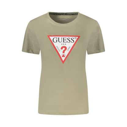 Guess Jeans Grüne Baumwolloberteile und T-Shirts