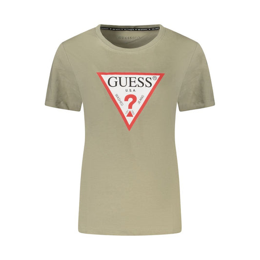 Guess Jeans Grüne Baumwolloberteile und T-Shirts