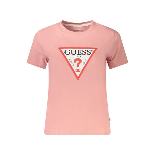Guess Jeans Rosa Baumwolloberteile und T-Shirts
