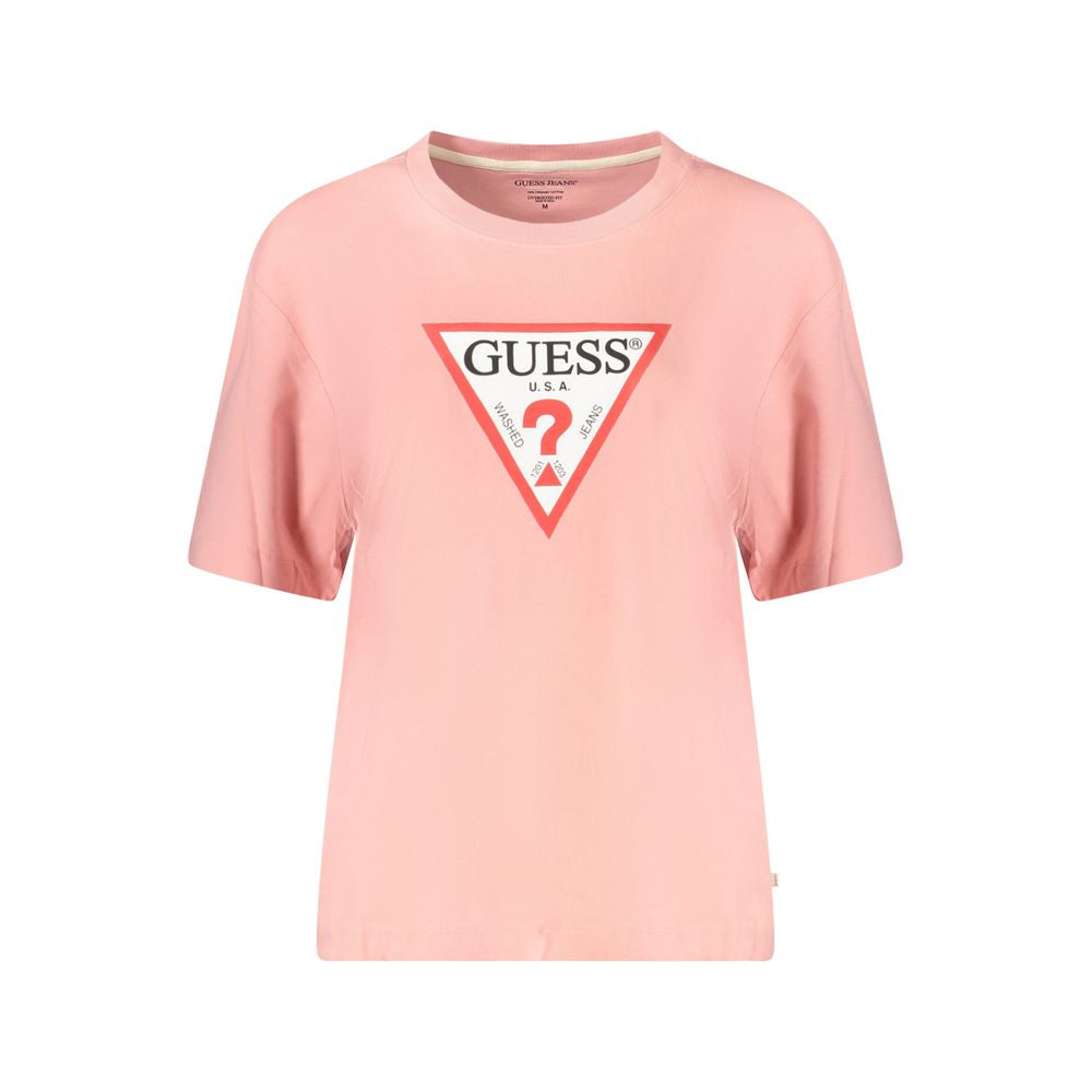 Guess Jeans Rosa Baumwolloberteile und T-Shirts
