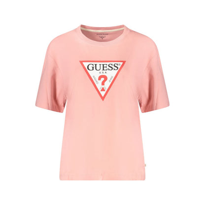 Guess Jeans Rosa Baumwolloberteile und T-Shirts