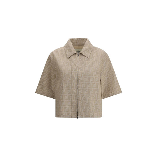 Fendi Chambray kurze Jacke