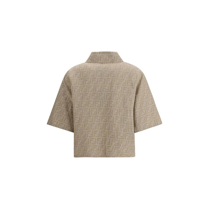 Fendi Chambray kurze Jacke