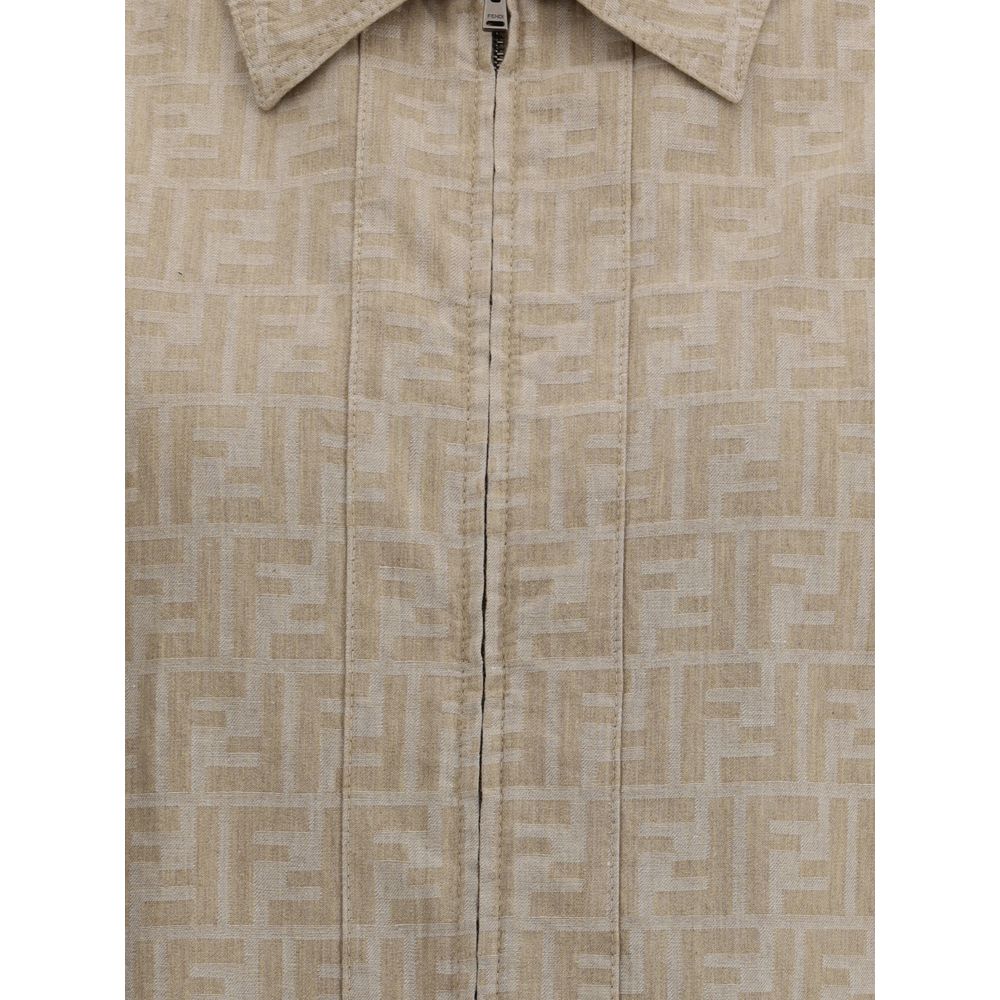 Fendi Chambray kurze Jacke