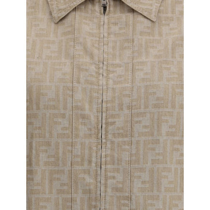 Fendi Chambray kurze Jacke