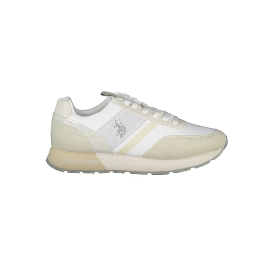 US POLO ASSN. Weiße Nylon-Sneaker
