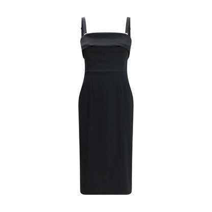Dolce &amp; Gabbana Satin-Midikleid