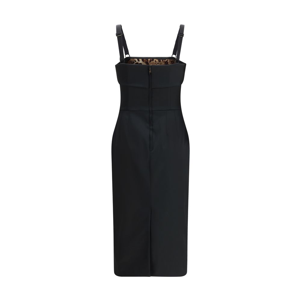 Dolce &amp; Gabbana Satin-Midikleid