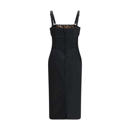 Dolce &amp; Gabbana Satin-Midikleid