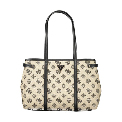 Guess Jeans Beige Baumwolle Damen Handtasche