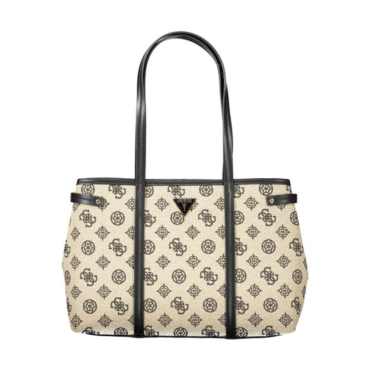 Guess Jeans Beige Baumwolle Damen Handtasche