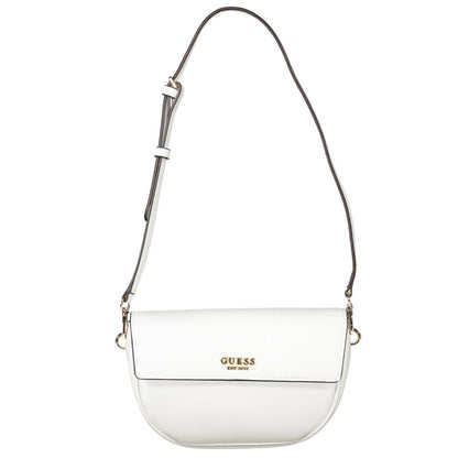 Guess Jeans Damen Handtasche aus Polyethylen, Weiß
