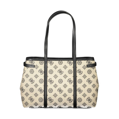 Guess Jeans Beige Baumwolle Damen Handtasche