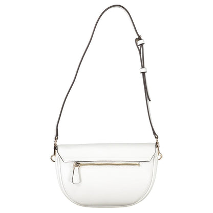Guess Jeans Damen Handtasche aus Polyethylen, Weiß